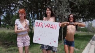 Public Handjobs Sexy Wet Fivesome Car Wash