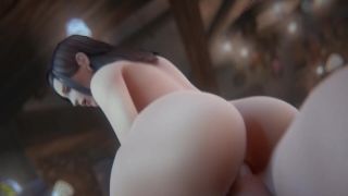 3D Human with Big Perfect Booty Gets Brutal Fuck and Creampied